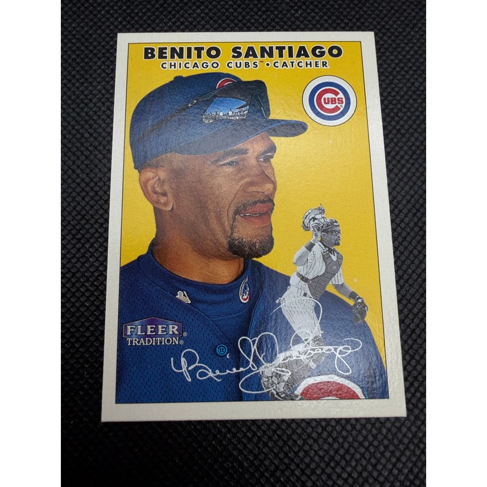 2000 Fleer Tradition Benito Santiago Chicago Cubs Baseball Card 128 MLB